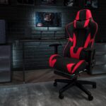 Flash Furniture X30 Gaming Chair Racing Office Ergonomic Computer Chair with Fully Reclining Back and Slide-Out Footrest in Red LeatherSoft - Image 2