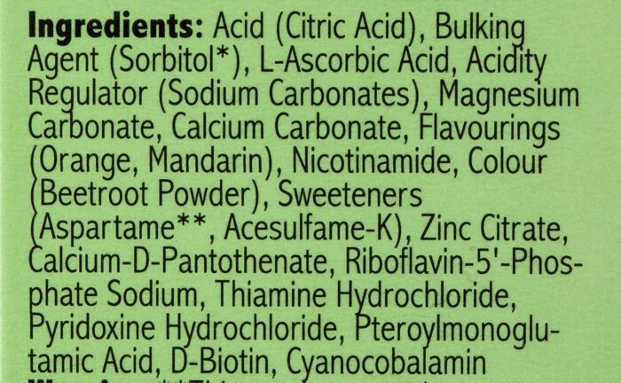 Sunshine Nutrition Calcium + Magnesium + Zinc Effervescent 20 Tablets | No Added Sugar | Orange Flavor | 80 Grams - Image 4
