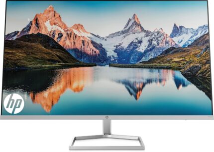 HP M32f Ultraslim Monitor 31.5 Inch, Full HD 1080p, 7ms Response Time, 2x HDMI, 1x VGA, Anti Glare, Blue Light Filter, Flicker Free, HP Eye Ease with Eye Safe Certification, Silver and Black
