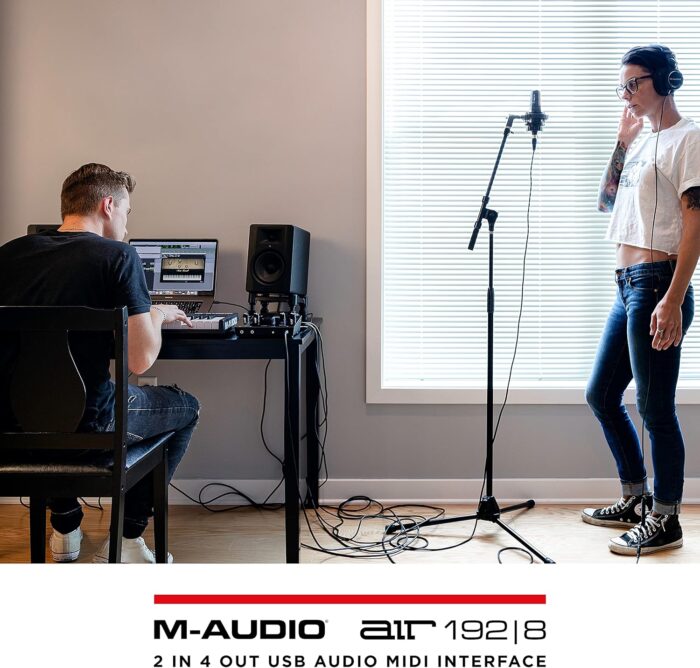 M-Audio AIR 192|8-2-In 4-Out USB Audio/MIDI Interface with Recording Software from Pro-Tools & Ableton Live, Plus Studio-Grade FX Instruments - Image 10