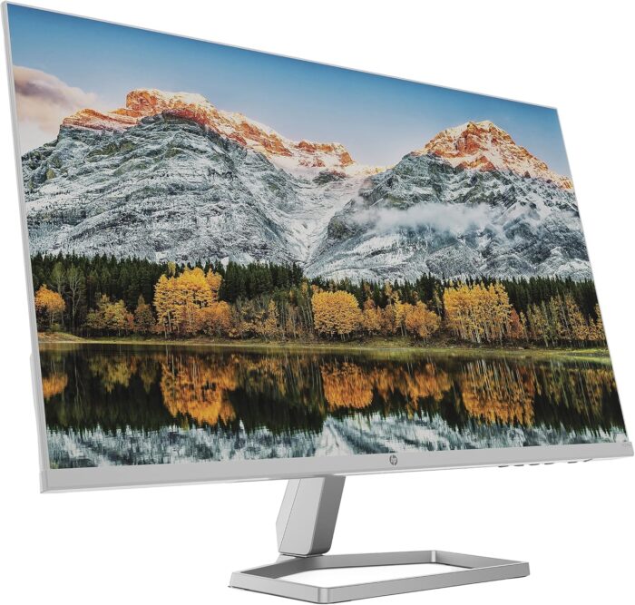 HP M27fw Full HD 27" IPS LCD Monitor with AMD FreeSync 2021 Model - Silver White - Image 3