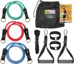GoFit ProGym Extreme – Portable Home Gym Set with Resistance Tubes, Handles, Ankle Straps, Door Anchors