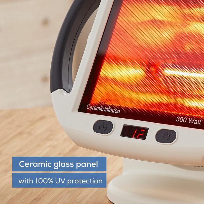 Beurer IL50 Infrared Heat Lamp, Soothing Heat For Colds And Muscle Tension, Infrared Light Therapy with 300 watts, Improves Blood Circulation, 100% UV Blocker, Medical Device - Image 6