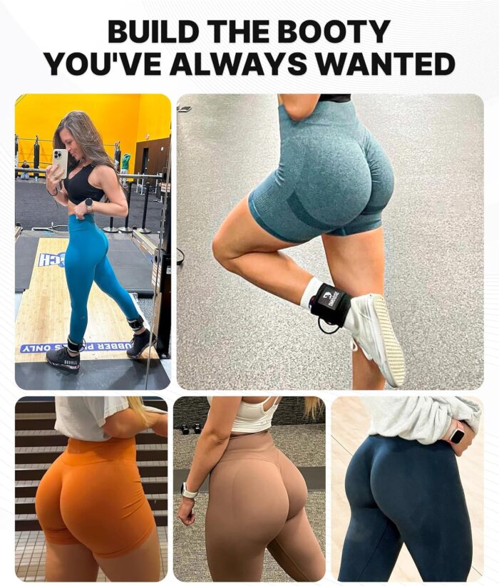 DMoose® Ankle Straps for Cable Machines - One Size Fit with Premium Padding, Glute Kickback Ankle Strap for Women & Men, Cable Attachments for Gym, Booty Workouts, Leg Extension & Hip Abductors - Image 5