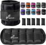 Sportneer Adjustable Ankle Weights: 1 Pair 0.9/1.8/2.7/3.6/4.5 kg Wrist Weights Leg Weights for Women Men Gym Fitness Workout Walking Jogging 2.2 kg per Ankle, 4.5 kg per Pair