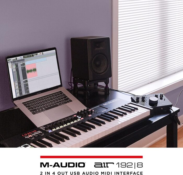 M-Audio AIR 192|8-2-In 4-Out USB Audio/MIDI Interface with Recording Software from Pro-Tools & Ableton Live, Plus Studio-Grade FX Instruments - Image 8
