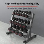 PROIRON Rubber Dumbbells Odorless, Steel Weights Set Men Women Home Gym 3kg 5kg 8kg 10kg 12kg 16kg 20kg 24kg Fitness Training Exercise Body Strength Lifting Equipment (Pair or Single) - Image 6