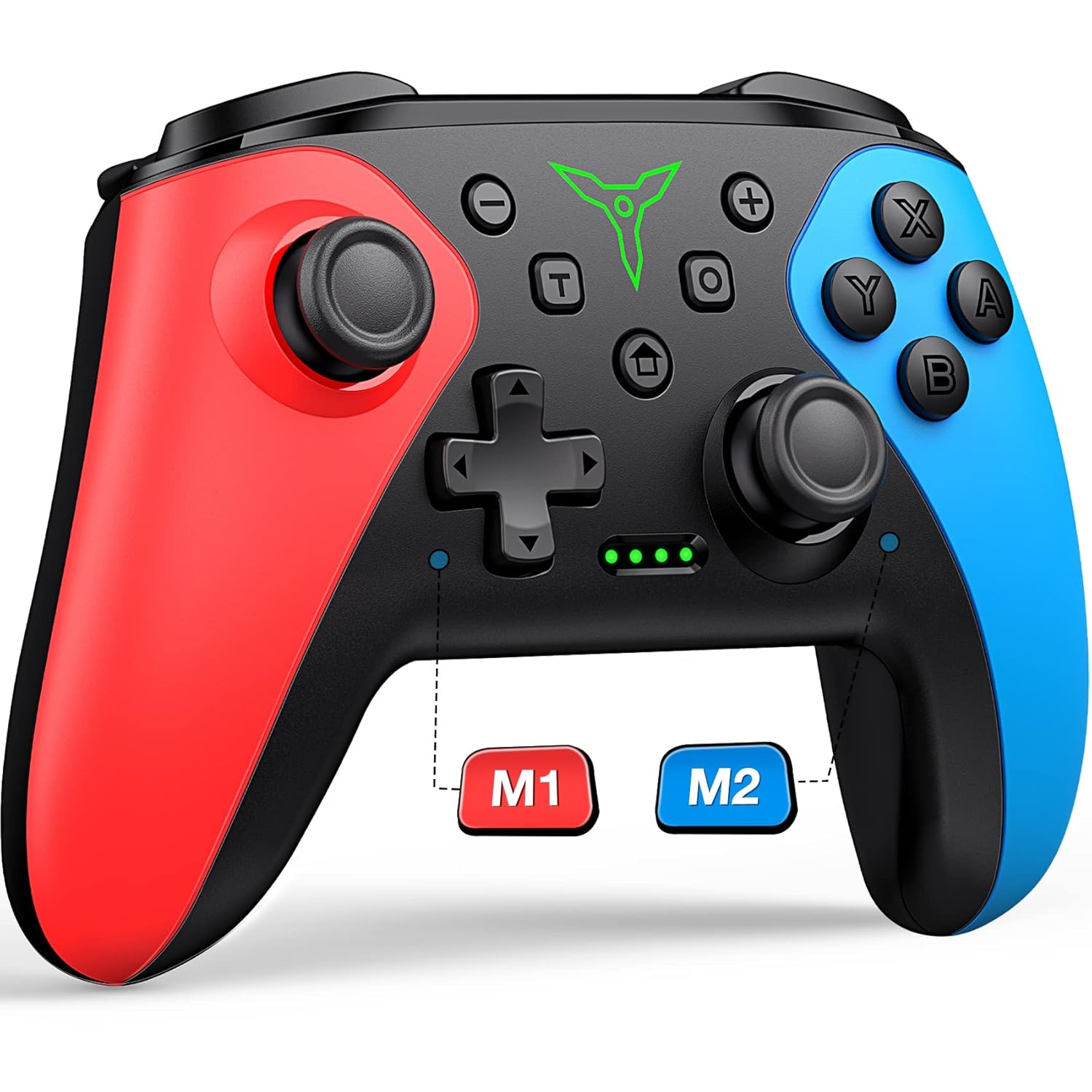 Wireless Switch Controller for Nintendo Switch/Switch 2/Lite/OLED Controller, Switch Controller with a Mouse Touch Feeling on Back Buttons, Extra Switch Pro Controller with Wake-up,Programmable, Turbo Function