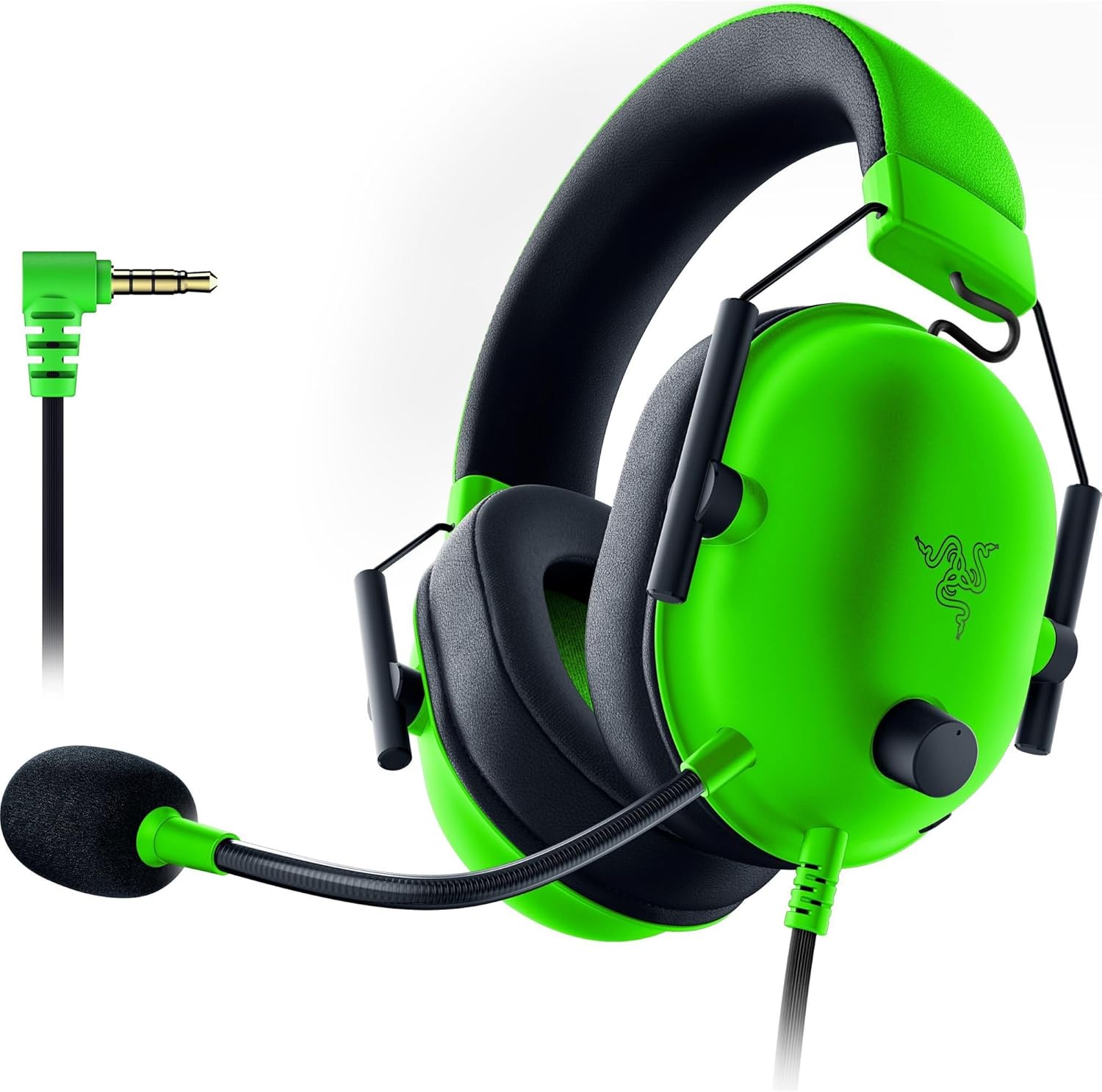 Razer BlackShark V2 X Gaming Headset: 7.1 Surround Sound – 50mm Drivers – Memory Foam Cushion – for PC, PS4, PS5, Switch – 3.5mm Audio Jack – Green