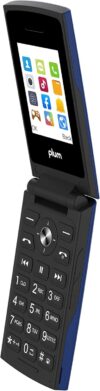 Plum Flipper 4G Volte Unlocked Flip Phone, Easy to Use, TMobile – Black