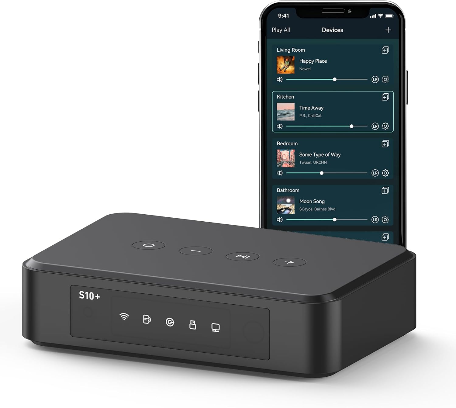 Arylic S10+ AirPlay Audio Receiver, Multiroom Stereo with SPDIF Out, WiFi & Bluetooth Music Streamer, Streams HD Lossless Music from Spotify, Amazon Music,Tidal etc.