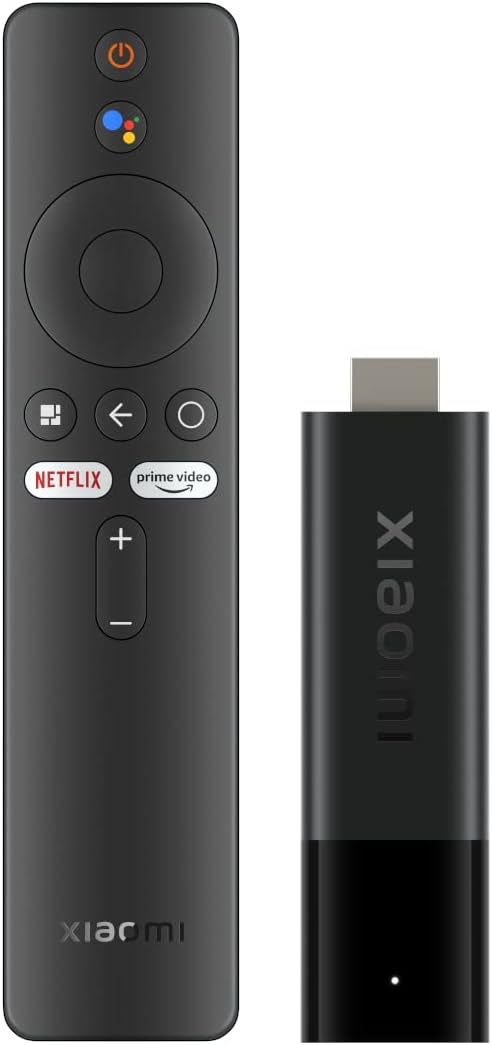Xiaomi Mi TV Stick Streaming Stick 4K 2022 Latest | Streaming Device 4K/HDR Android 11 with Google Assistant Voice Remote Control, Chromecast Built-in, Support 2GB 8GB AV1/2.4G/5G WiFi 5 /BT 5.2
