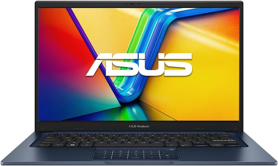 ASUS 2025 Vivobook 14” FHD Laptop 10-Core Intel Core i5-1334U Iris Xe Graphics 12GB DDR4 256GB NVMe SSD USB-C w/DP WiFi AC BT Webcam HDMI1.4 Windows 11 Home w/RE USB