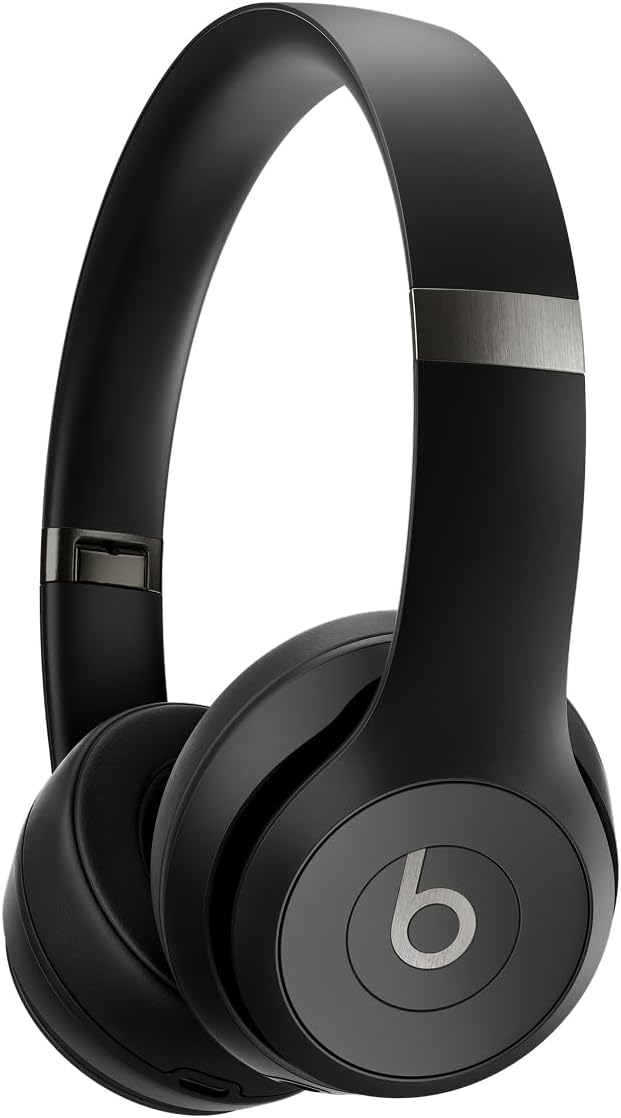 Beats Solo 4 – Wireless On-Ear Bluetooth Headphones, Up to 50-Hour Battery Life, Ultra-Lightweight Comfort, Powerful and Balanced Sound, Apple & Android Compatible – Matte Black