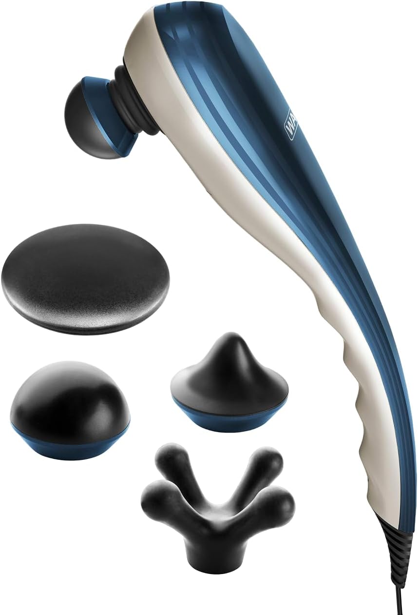 Wahl Deep Tissue Corded Long Handle Percussion Massager – Handheld Therapy with Variable Intensity to Relieve Pain in The Back, Neck, Shoulders, Muscles, & Legs – FSA Eligible – Model 4290-300