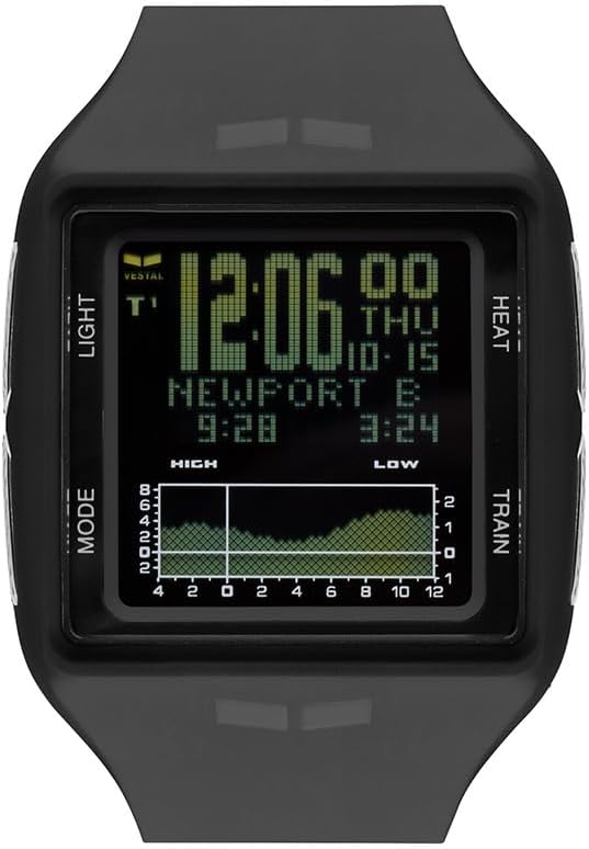 VESTAL BRIG Tide & Train Watch – Black/Polished Stainless Steel