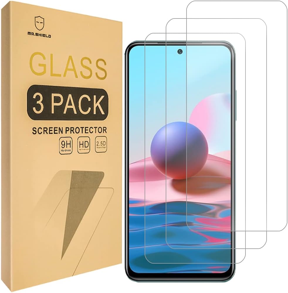 Mr.Shield Screen Protector compatible with Xiaomi Poco M5s [Tempered Glass] [3-PACK] [Japan Glass with 9H Hardness]