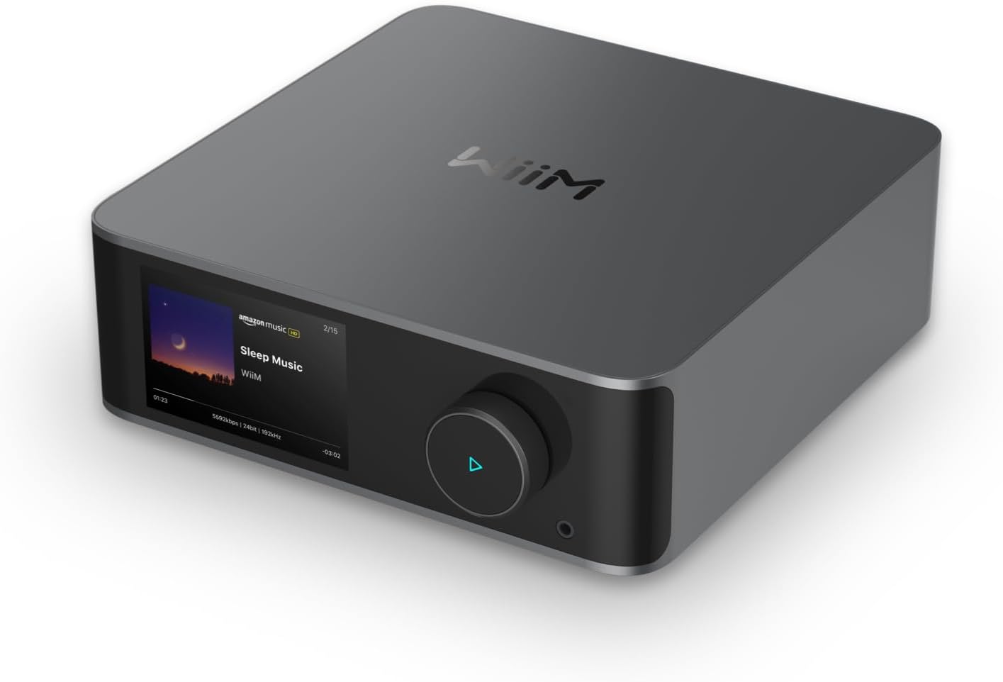 WiiM Ultra Music Streamer & Digital Preamp | 3.5″ Touchscreen, Compatible with Google Cast & Alexa, Stream Spotify, Amazon Music, Tidal & More | HDMI ARC, Phono Input & Headphone Output | Space Gray