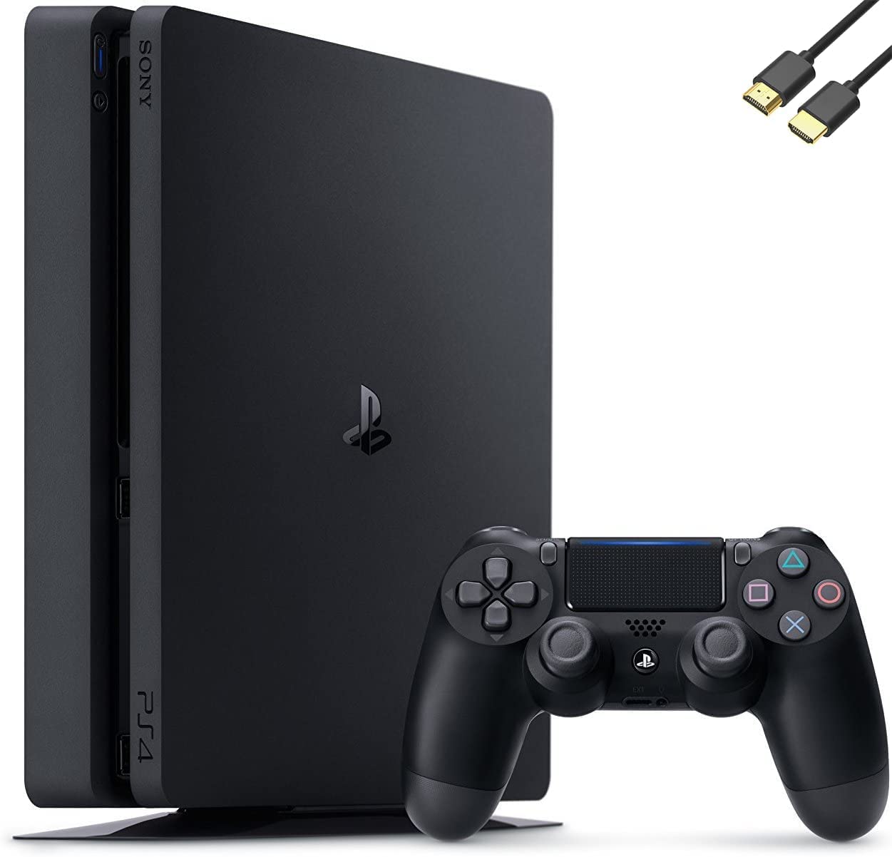 Playstation 4 1TB Slim PS4 Gaming Console, Wi-Fi 5, Bluetooth 4.0 with U Deal HDMI