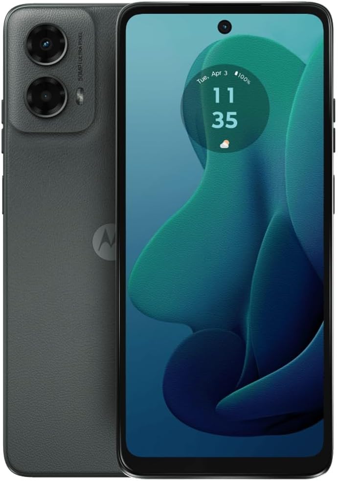 Motorola Moto G 5G 2024 (128GB, 4GB) 6.6″, 50MP Dual Camera, Android 14, XT2417 (Unlocked, Sage Green) (Renewed)