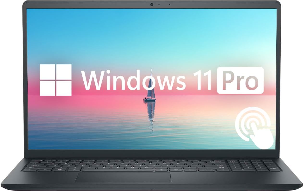 Dell Inspiron 15″ FHD Touchscreen Business & Student Laptop Computer, 16GB RAM 512GB SSD, 10-Cores Intel Core i5 Processor, Windows 11 Pro, Numeric Keypad, Wi-Fi 6, Express Charge, Black