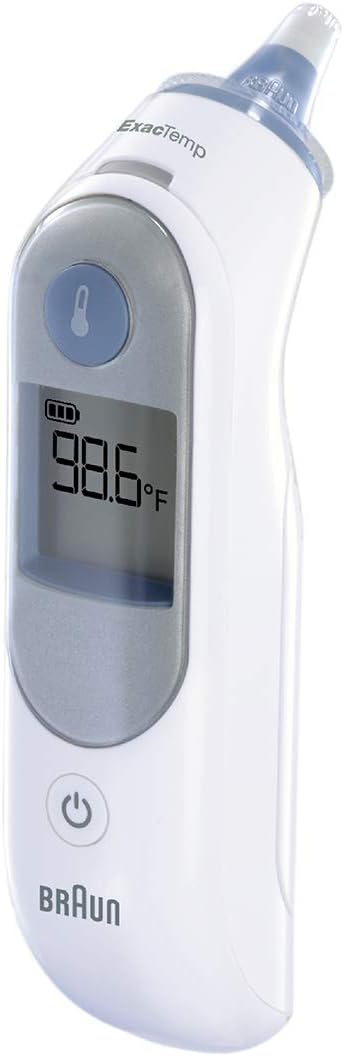 Braun ThermoScan 5 Ear Thermometer – ExacTemp Stability Indicator for Professional Accuracy, Digital Display, Baby and Infant Friendly, No.1 Brand Recommended by Pediatricians
