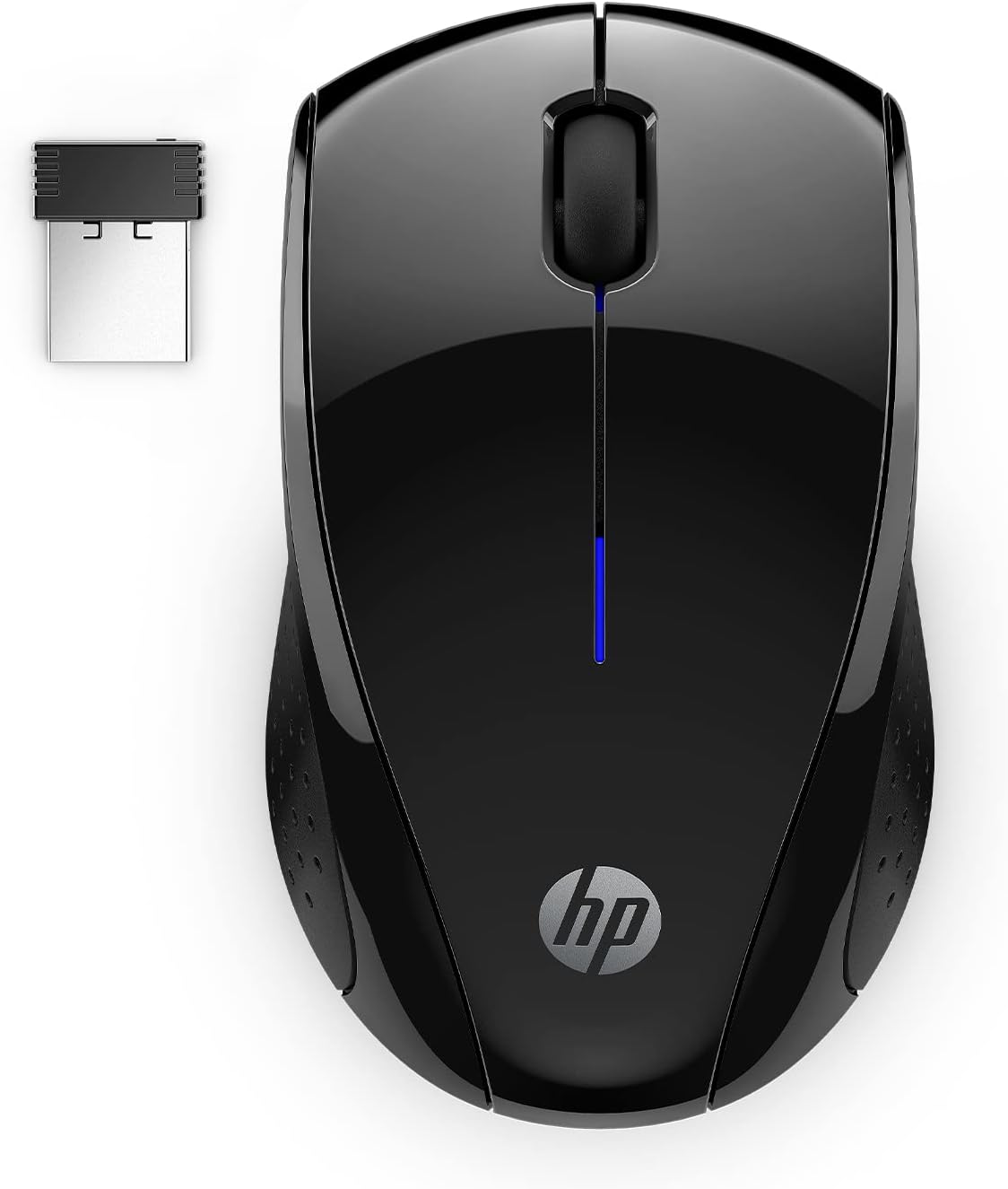 HP X3000 G3 Wireless Mouse – Black, 15-Month Battery, Side Grips for Control, Travel-Friendly, Blue LED, Powerful 1600 DPI Optical Sensor, Compatible with Wins PC/Laptop, Mac, Chromebook (683N7AA)