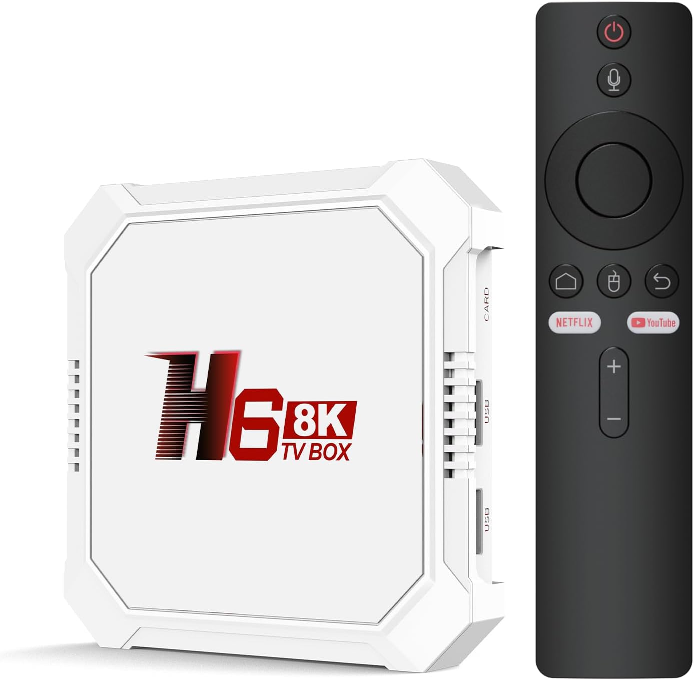 8K Streaming Device 2.4G+5G Wi-Fi Android Bluetooth Remote – TV Box (2GB RAM + 8GB Storage)