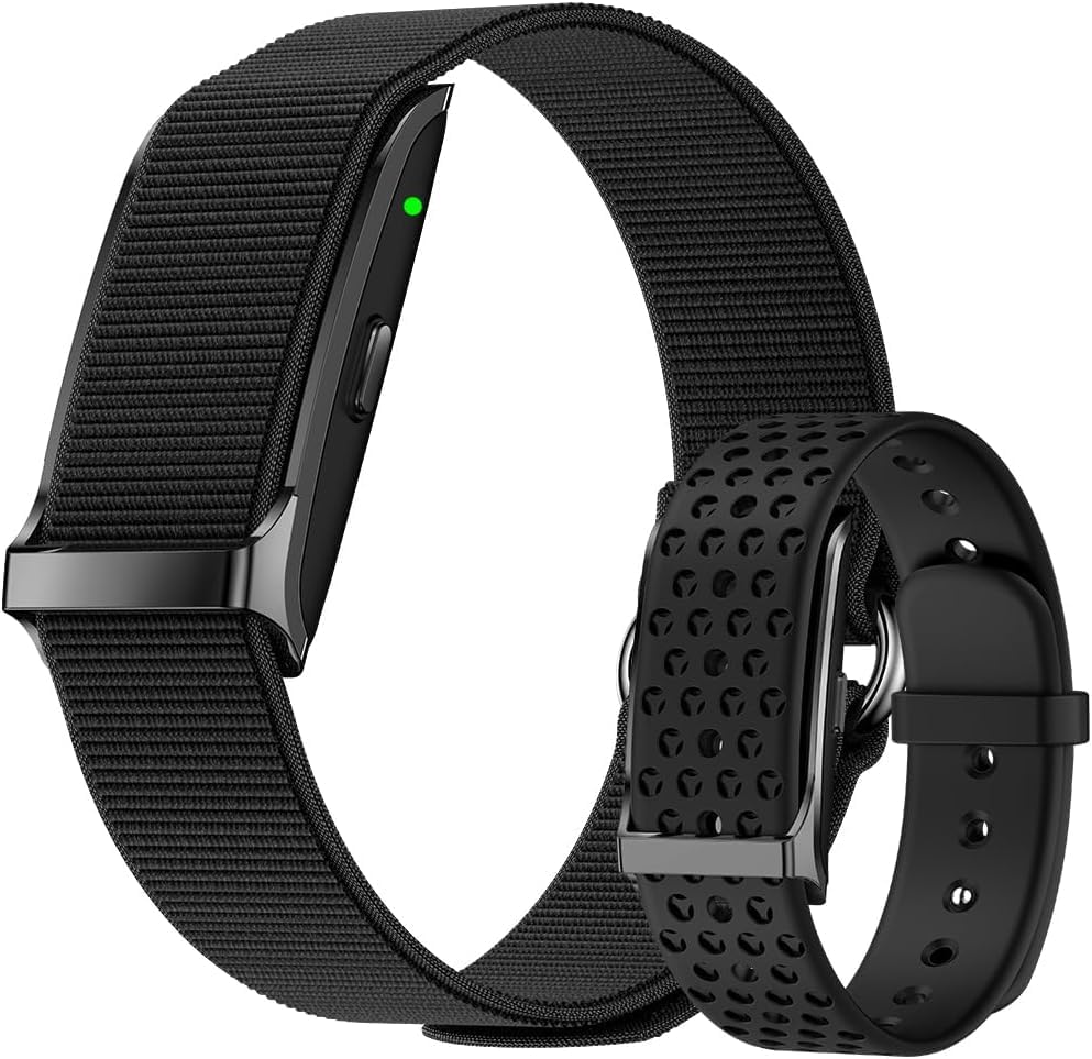 Fitness Trackers for Men Women, 2PC Watch Bands Smart Health Wristband Wearable Activity Fitness Tracker with Multiple Sports Automatic Monitoring with Pedometer/Sleep/Stress/Calories, Free APP