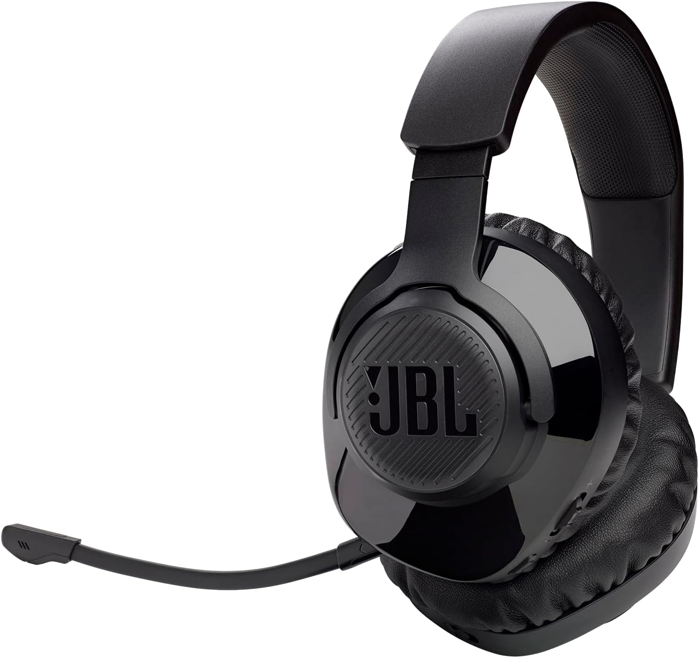 JBL Quantum 350 Wireless – Wireless PC gaming headset with detachable boom mic, 22-hour battery life, speed charge and power&play, Optimized for PC, compatible with multiple platforms (Black)