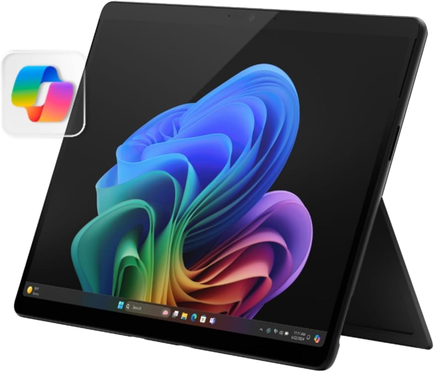 Microsoft Surface Pro 2-in-1 Laptop/Tablet (2024), Windows 11 Copilot+ PC, 13″ Touchscreen OLED Display, Snapdragon X Elite (12 Core), 16GB RAM, 1TB Storage, Black