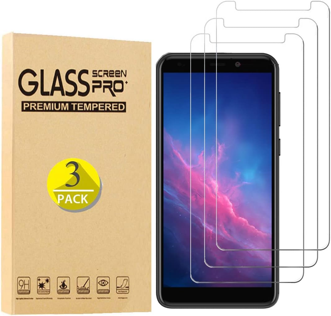 [3 Pack] for Cloud Mobile Stratus C7 Tempered Glass Screen Protector, Case Friendly 9H Hardness HD Clear [Anti-Scratch] [Bubble Free] [Anti-Fingerprint] Film for Cloud Mobile Stratus C7