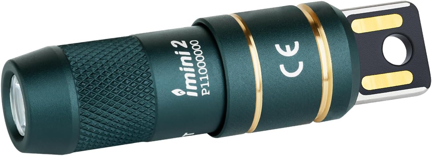 OLIGHT IMINI 2 EDC Rechargeable Keychain Flashlight, 50 Lumens Compact and Portable Mini LED Keyring Lights with Built-in Battery Ideal for Everyday Carry and Emergencies (Dream Blue)