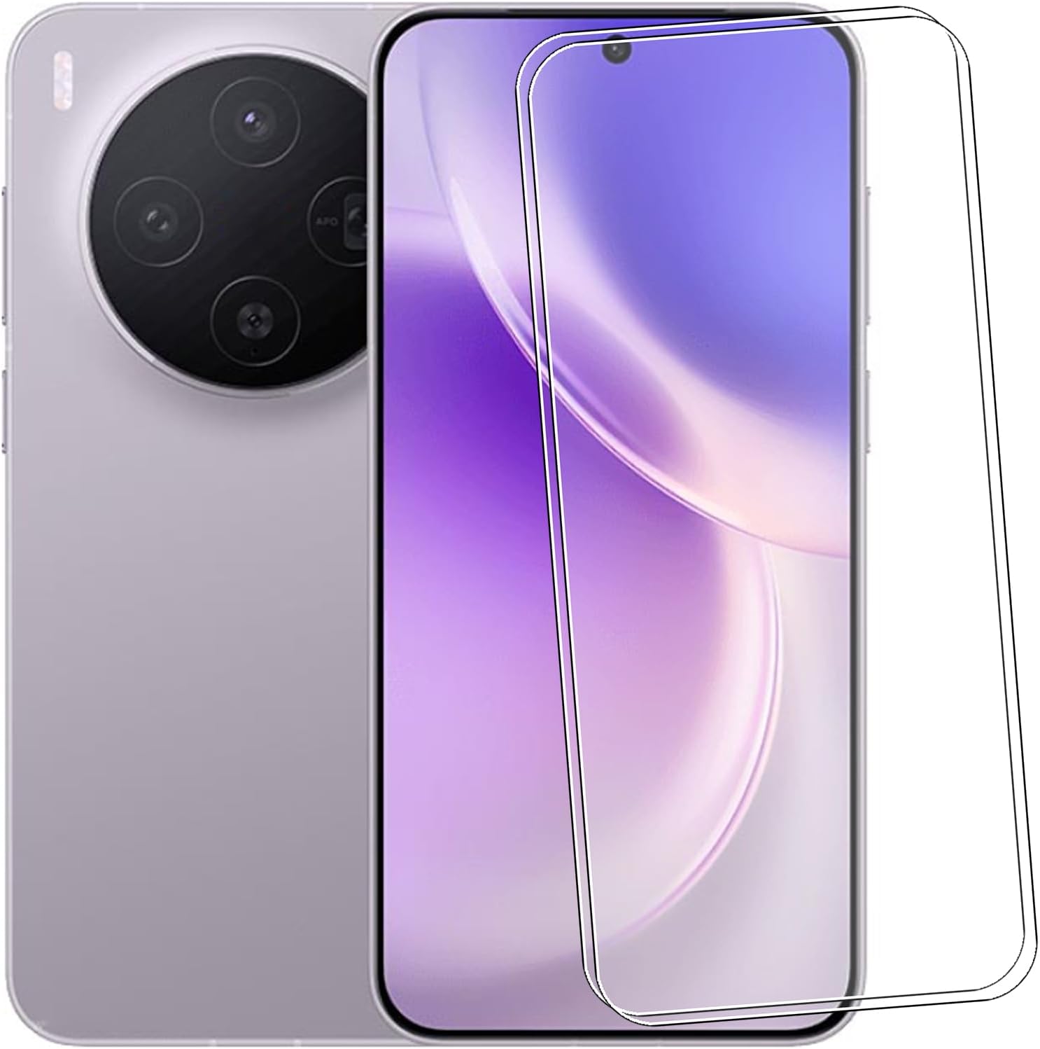 Tempered Glass for Vivo X300/Vivo S50 Pro Mini Screen Protector (6.31 inches),9H Hardness HD Clear Anti-Fingerprint Film [2-Pack]