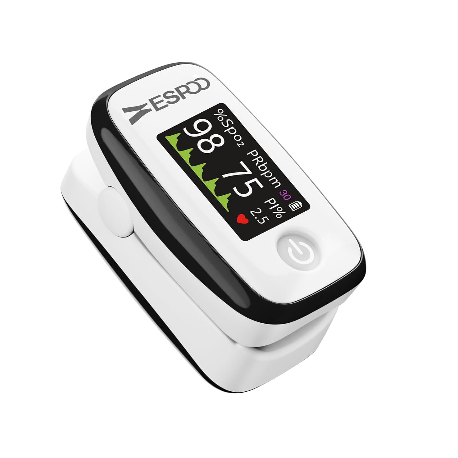 Pulse Oximeter Fingertip, Blood Oxygen Monitor, 4 colors 1.14” TFT Alarm & Brightness Adjustable