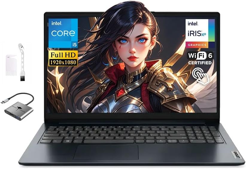 Lenovo IdeaPad 15.6″ FHD Touchscreen Laptop, Intel Core i5-1335U(10-Core Up to 4.6 GHz) 16GB RAM 1TB SSD, Intel Iris Xe Graphics, Long Battery Life, WiFi 6 Win11, for Student-Home and Business
