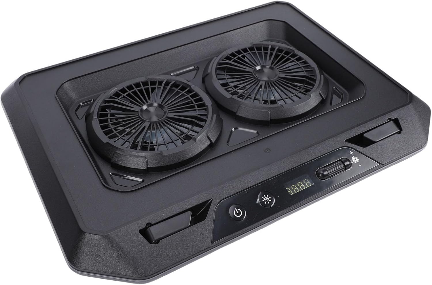 VBESTLIFE RGB Laptop Cooling Pad with 2 Turbo Fans, 10 Light Modes & 6 Adjustable Height, Fast Silent Cooling for 15.6-19 inch Gaming Laptops