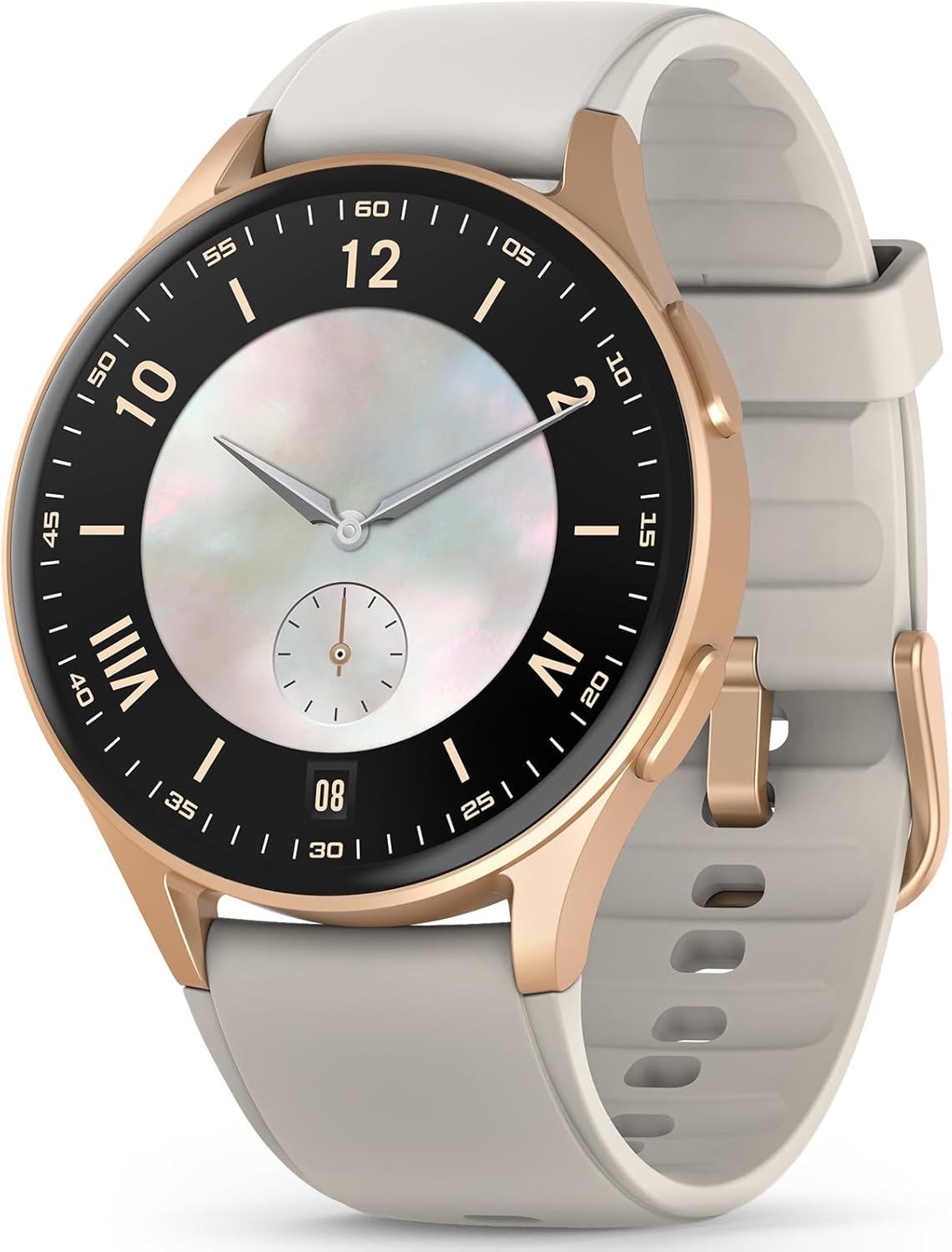 Smart Watch for Women, Built-in Alexa, GPS, HRV, VO2 Max, Blood Oxygen, Sleep & Stress Monitor, Compass, Altimeter, 1.32″ AMOLED, Fitness & Women’s Health, iOS Compatible