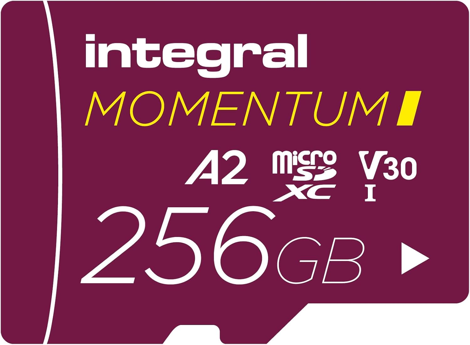 Integral Momentum I 256GB microSDXC Card – UHS-I, Up to 210MB/s Read, 180MB/s Write, V30, U3, A2, CL10-4K/5K UHD for GoPro, DJI Drones, Action & 360 Cams – Waterproof, Shockproof, Rugged