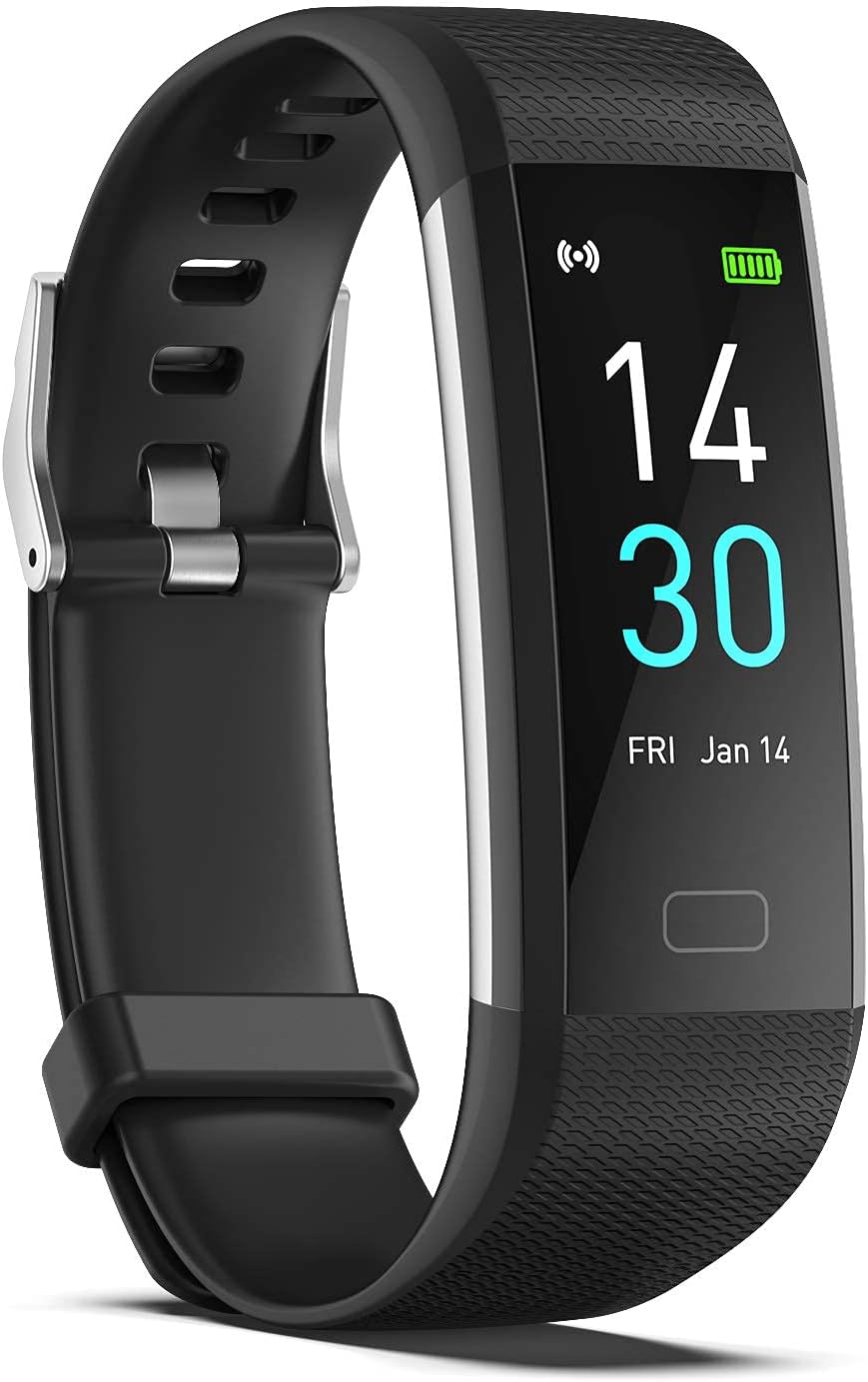 Fitness Tracker with Step/Distance/Calories Counter, Activity Tracker with Heart Rate Monitor, Slim Style Watch IP68 Waterproof, Sleep Monitor Tracker, Pedometer Watch for Women Men