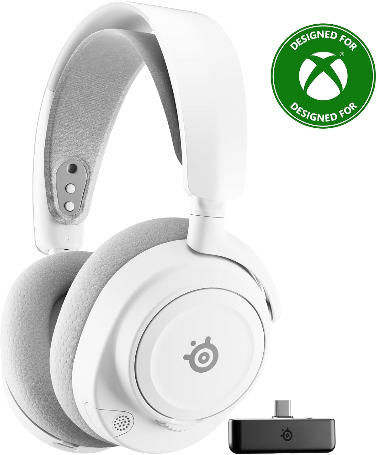 SteelSeries Arctis Nova 7X Wireless Gen 2 Gaming Headset – Real-Time App Control, 50+ HR Play, Neodymium Drivers, Mix 2.4GHz/Bluetooth, Xbox, PC, PS5/PS4, Switch 1/2, Mobile – White