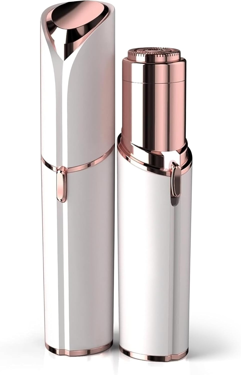 Facial Hair Remover for Women – as Seen on TV Painless Face Shaver – Electric Hair Removal Device for Face Lips Peach Fuzz with Light (White)