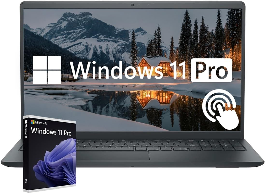 Dell Inspiron 15.6″ FHD Touchscreen Business & Student Laptop Computer, 20GB RAM 1TB SSD, 8-Cores AMD Ryzen 7 Processor, Windows 11 Pro Included, Anti-Glare, Numeric Keypad, Black