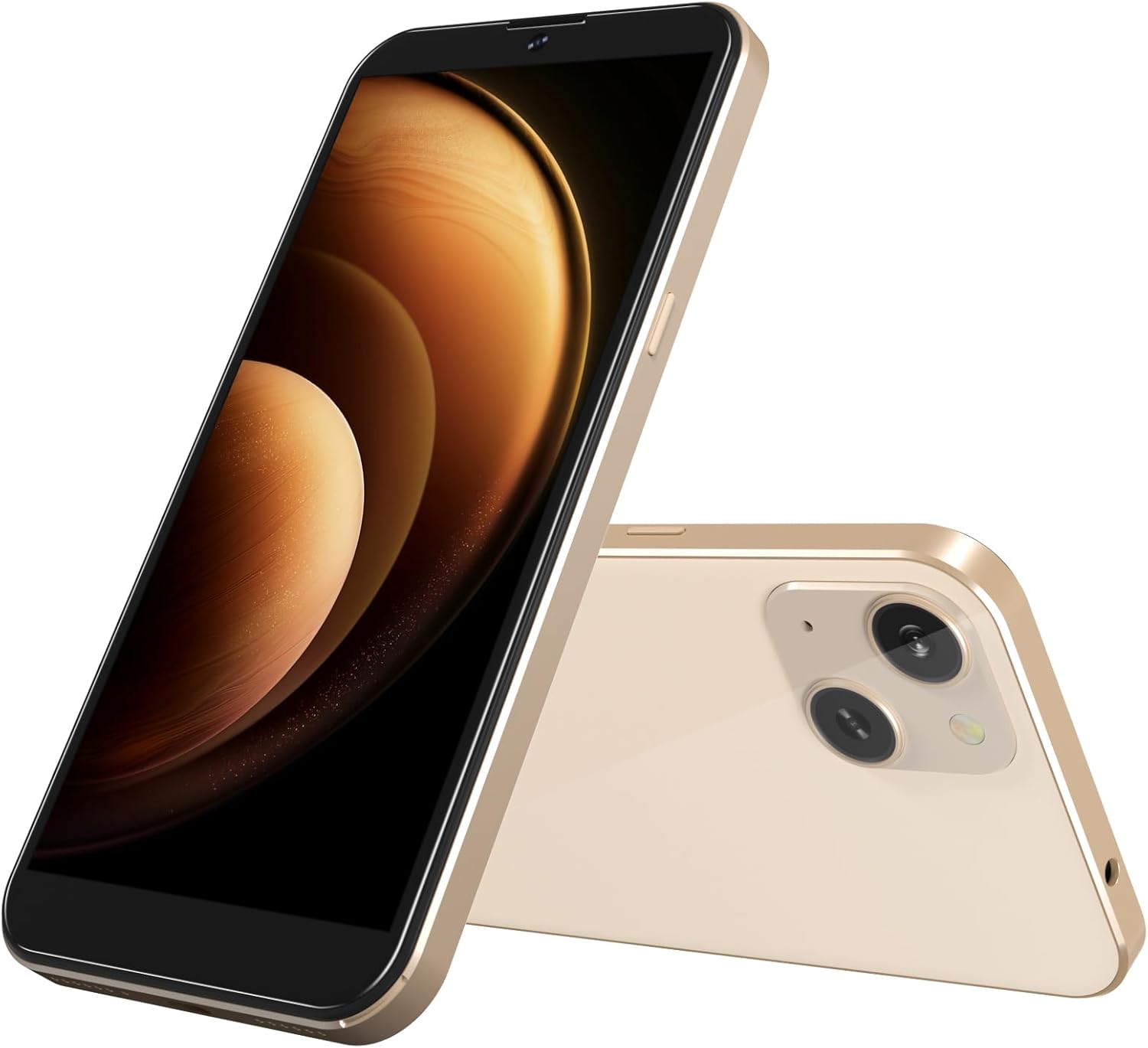 X3 2025 New Cheap 4G LTE GSM Unlocked Android Phones 6.0” Cell Phone 2GB RAM Android Phone 8MP Smartphone 16GB Dual SIM for T-Mobile Only USA Market Face Unlocked (Gold)