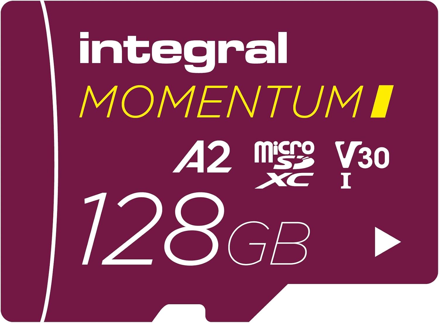 Integral Momentum I 128GB microSDXC Card – UHS-I, Up to 210MB/s Read, 180MB/s Write, V30, U3, A2, CL10-4K/5K UHD for GoPro, DJI Drones, Action & 360 Cams – Waterproof, Shockproof, Rugged