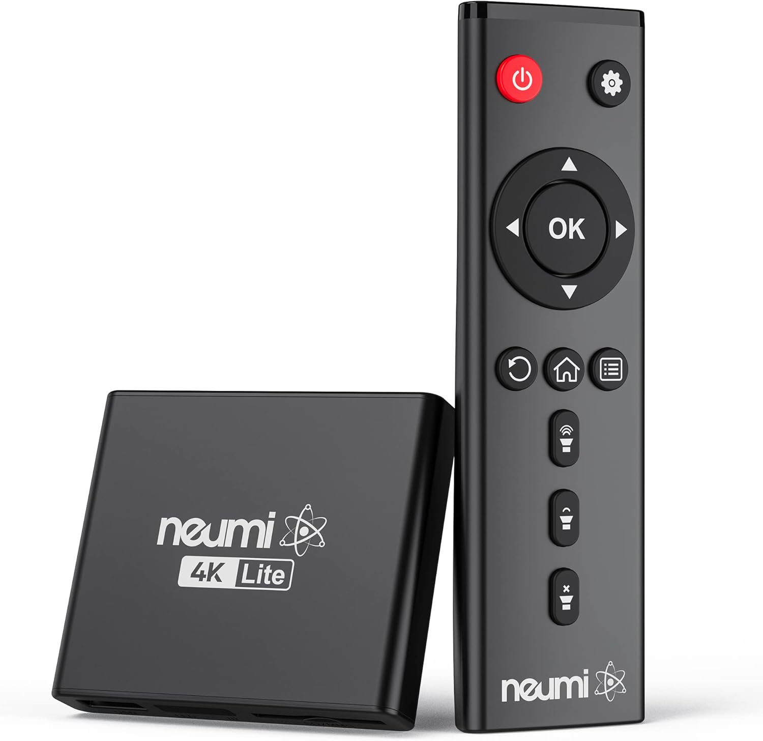 NEUMI Atom 4K Lite Ultra-HD Digital Media Player for USB Drives and SD Cards – Plays 4K/UHD Videos, HEVC/H.265, HDMI and Analog AV, Automatic Playback, Looping, Trigger Capability