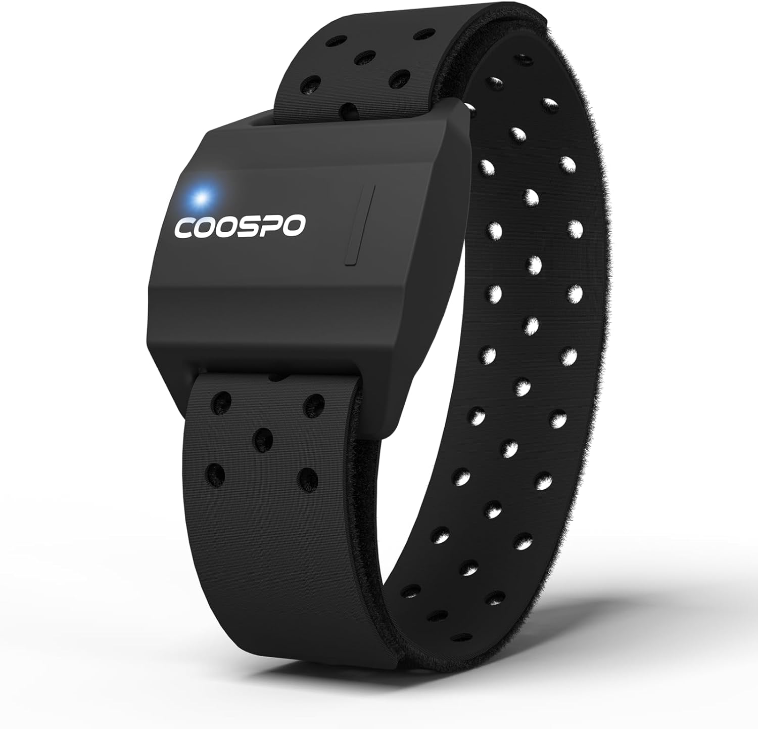 COOSPO Armband Heart Rate Monitor, Bluetooth ANT+ HR Optical Sensor for Sport, Rechargeable Dual Band IP67 HRM, Compatible with Peloton,Wahoo,Polar,Strava,DDP Yoga