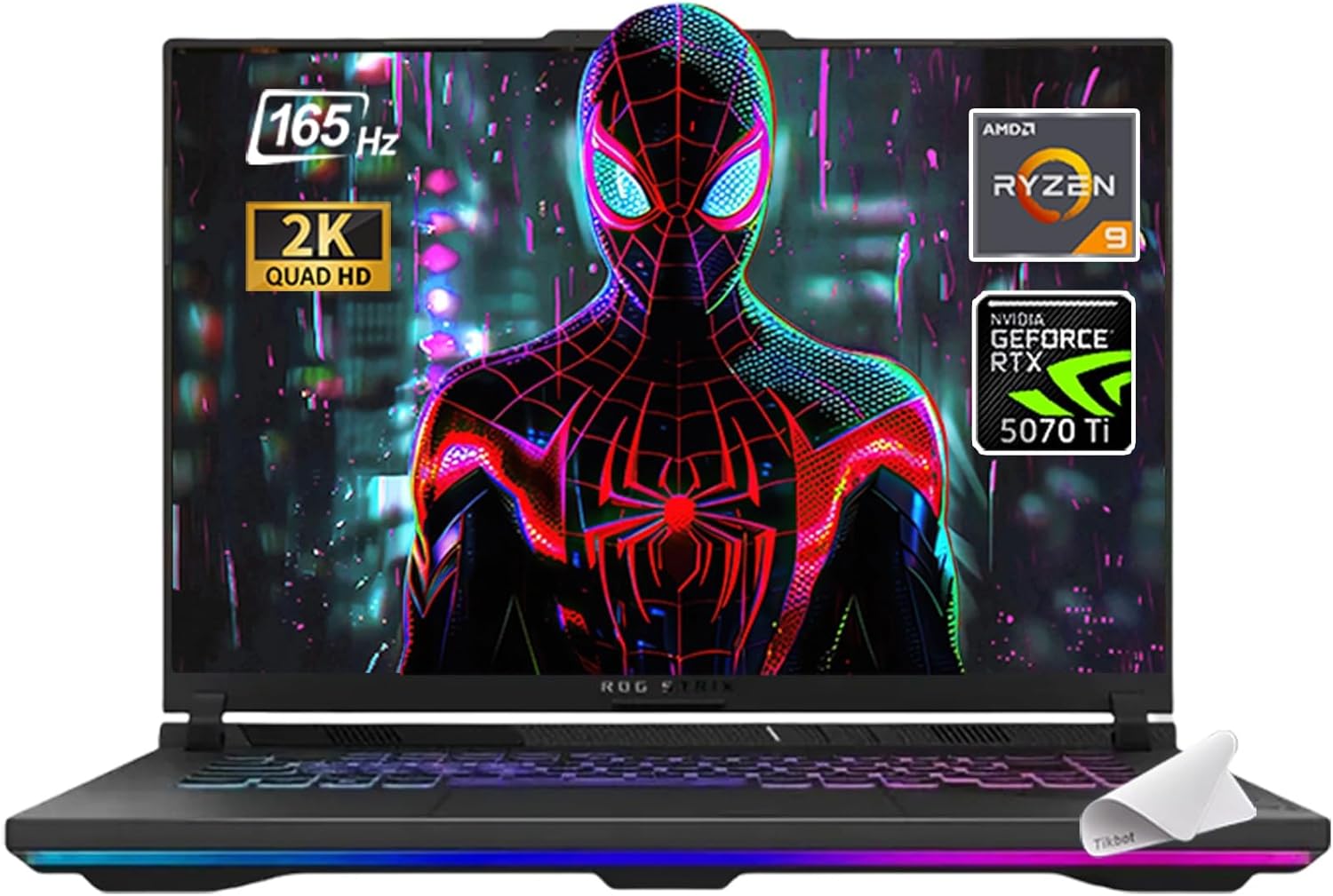 ASUS 2025 ROG Strix G16 Gaming Laptop, 16″ FHD 165Hz Display, 16-Core AMD Ryzen 9 8940HX, RTX 5070 Ti (TGP 140W), MUX Switch, Window 11, w/Mouse pad (64GB RAM | 1TB PCIe SSD)