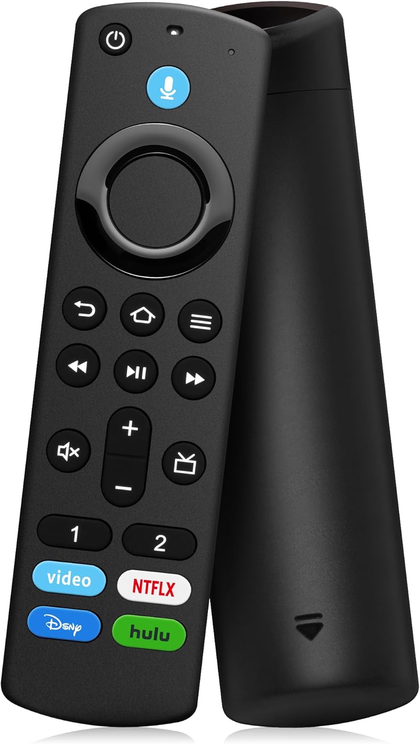 Voice Remote Replacement Fit for All FireSeries TV Cube/Stick (2nd&3rd Gen)/Lite/HD, Stick 4K/4K Max (1st&2nd Gen), and for All Insignia-Toshiba-Pioneer-Hisense-TCL-Fire-Smart TV, Not for ROKU-TV