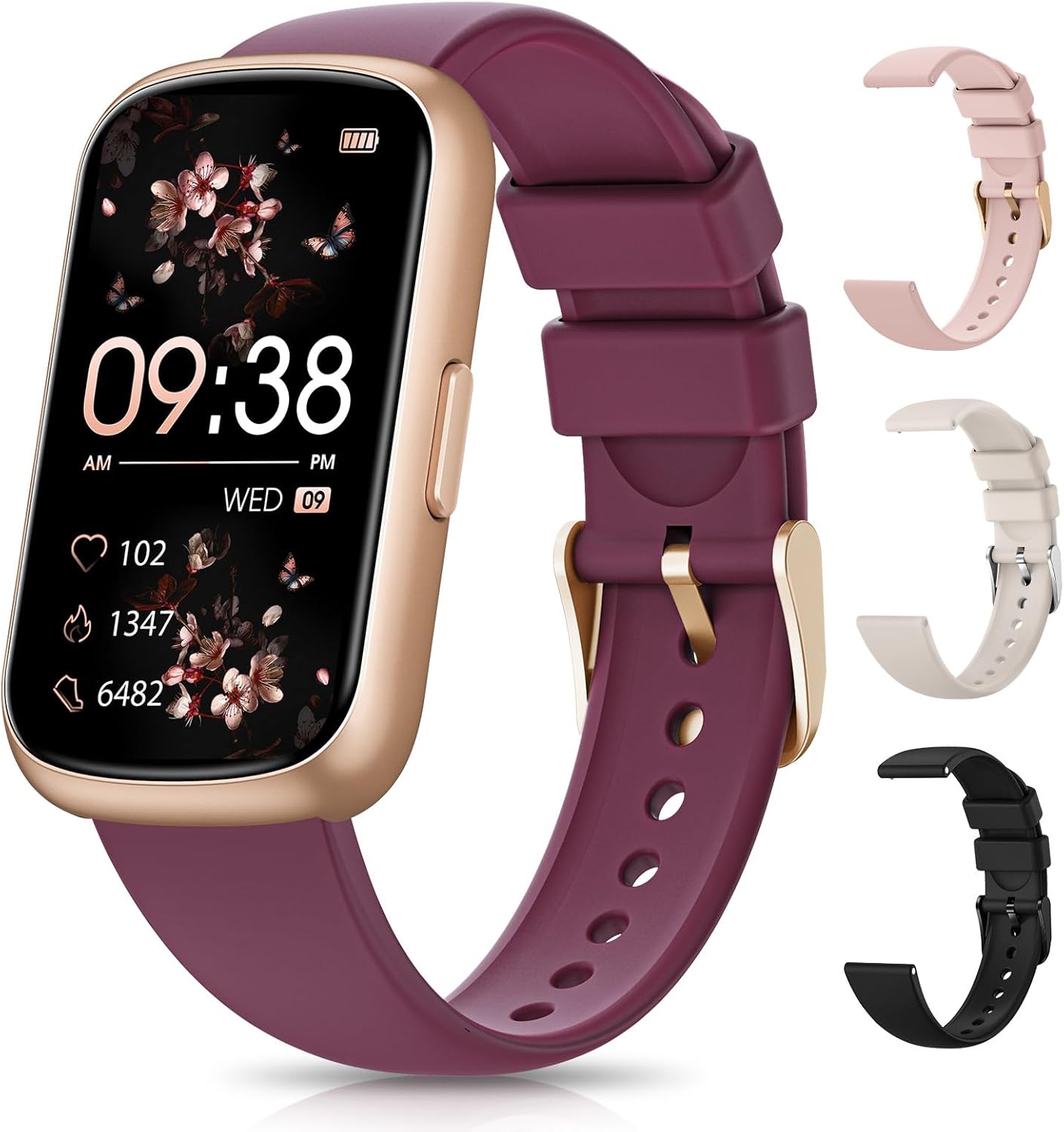 Fitness Tracker Watch, Smart Watches for Women with Heart Rate/Blood Oxygen/Sleep Monitor, 20+ Sports Modes Fitness Watches for Women/Men, Activity & Step Tracker Smart Watch for Android/iOS Phones